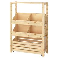 shelving unit with storage box