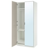 beyaz-açık bej-aynalı cam