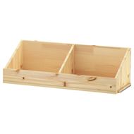 box shelf with divider