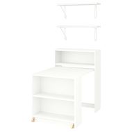 bookcase with foldable table
