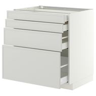 4 çekmeceli ve 4 ön panelli