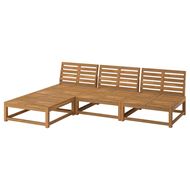 3-seat garden sofa and footstool