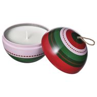 scented candle in metal tin