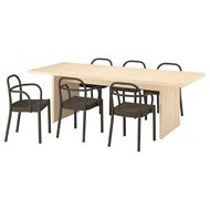 hafif boyalı efekt huş kaplama-koyu kahve