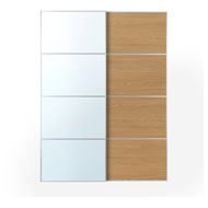 aynalı cam-meşe görünümlü