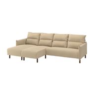 4-seat sofa with chaise longue