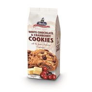 white chocolate and cranberry cookies