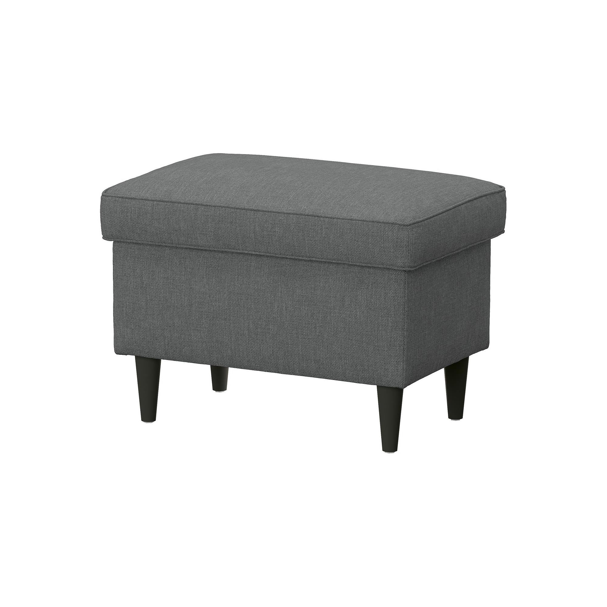 STRANDMON nordvalla dark grey storage puff - 00621354 | IKEA