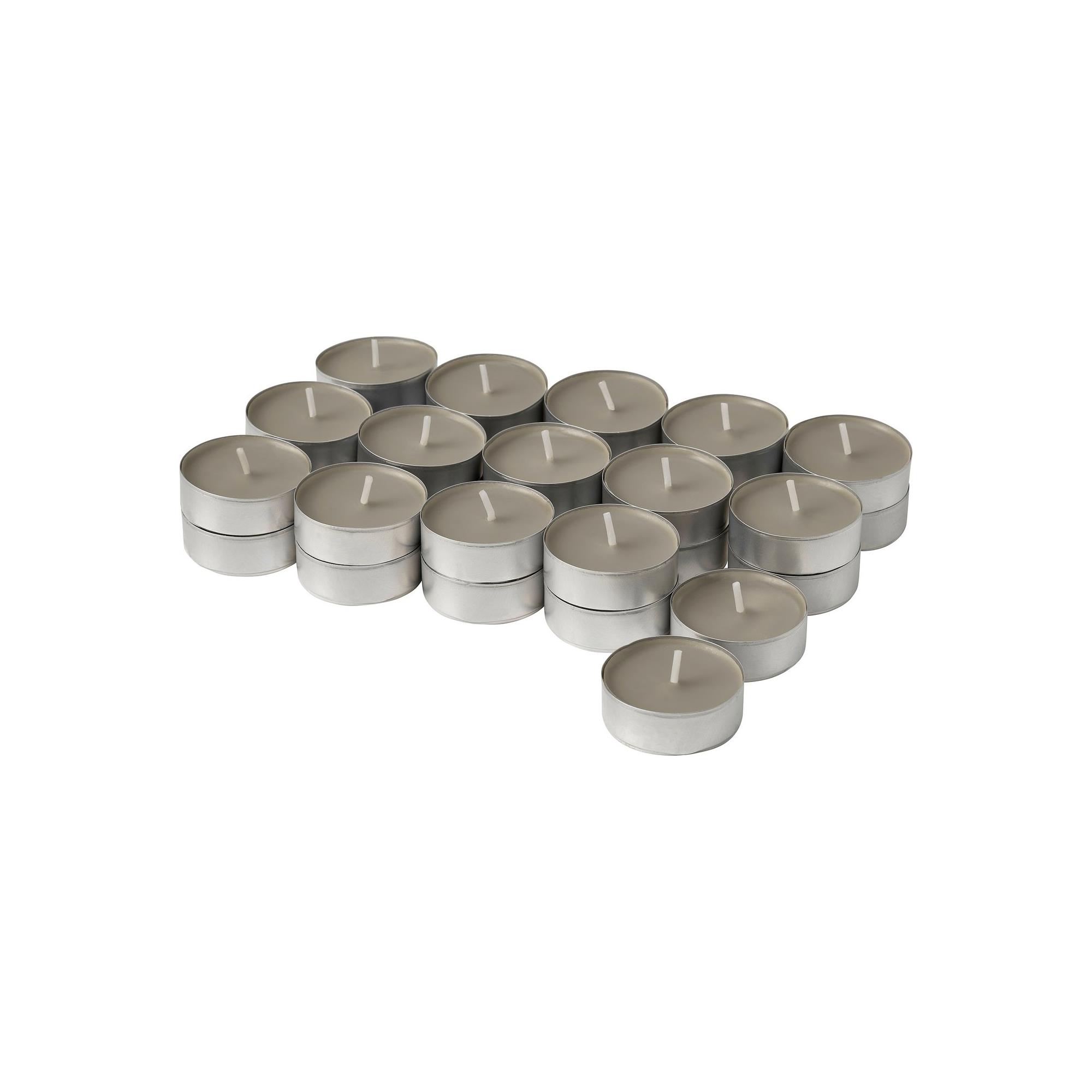 LOTSFAGEL kahverengi 3.5 saat kokulu tealight mum - 40608713 | IKEA