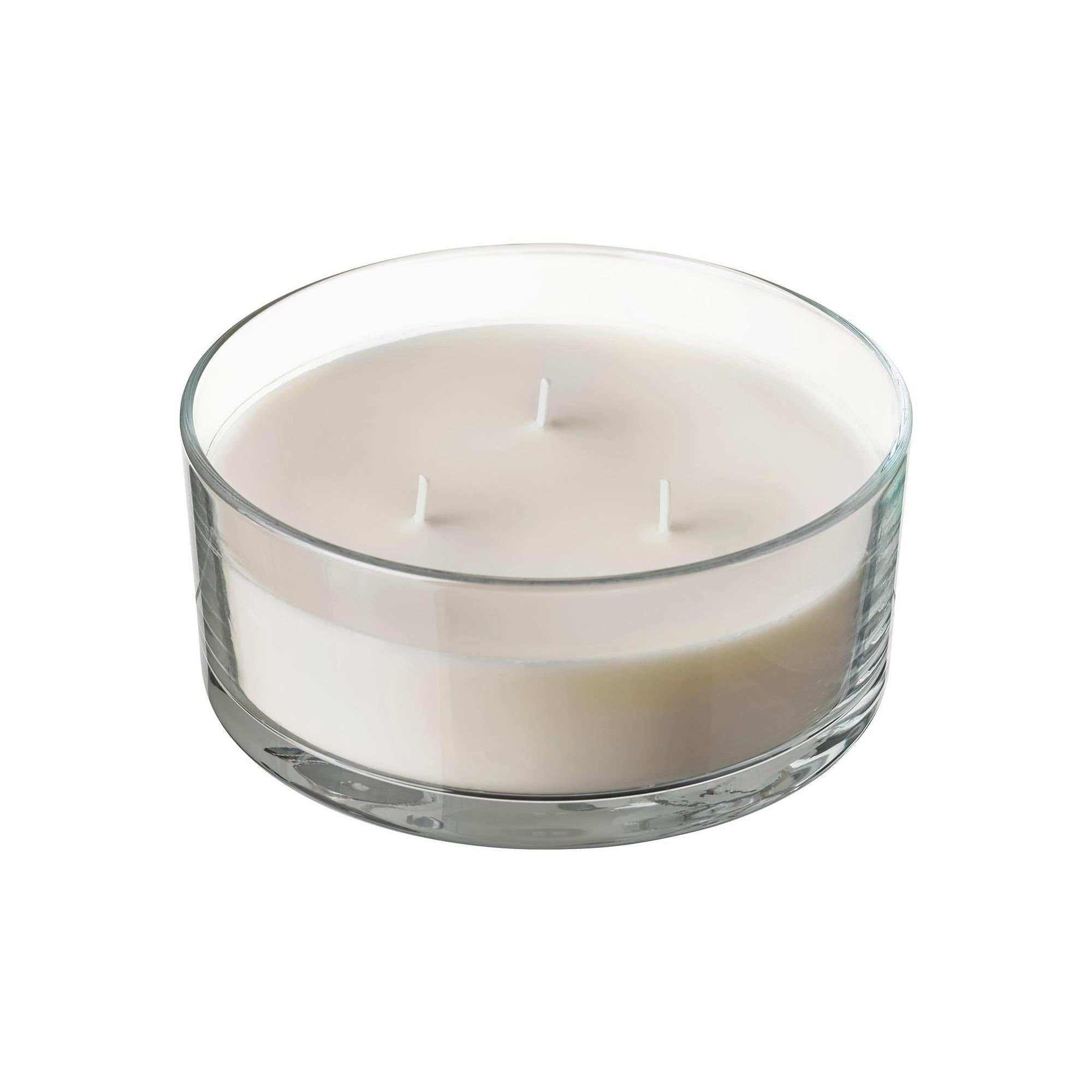 LOTSFAGEL beige 25 hr scented candle in cup - 80607981 | IKEA