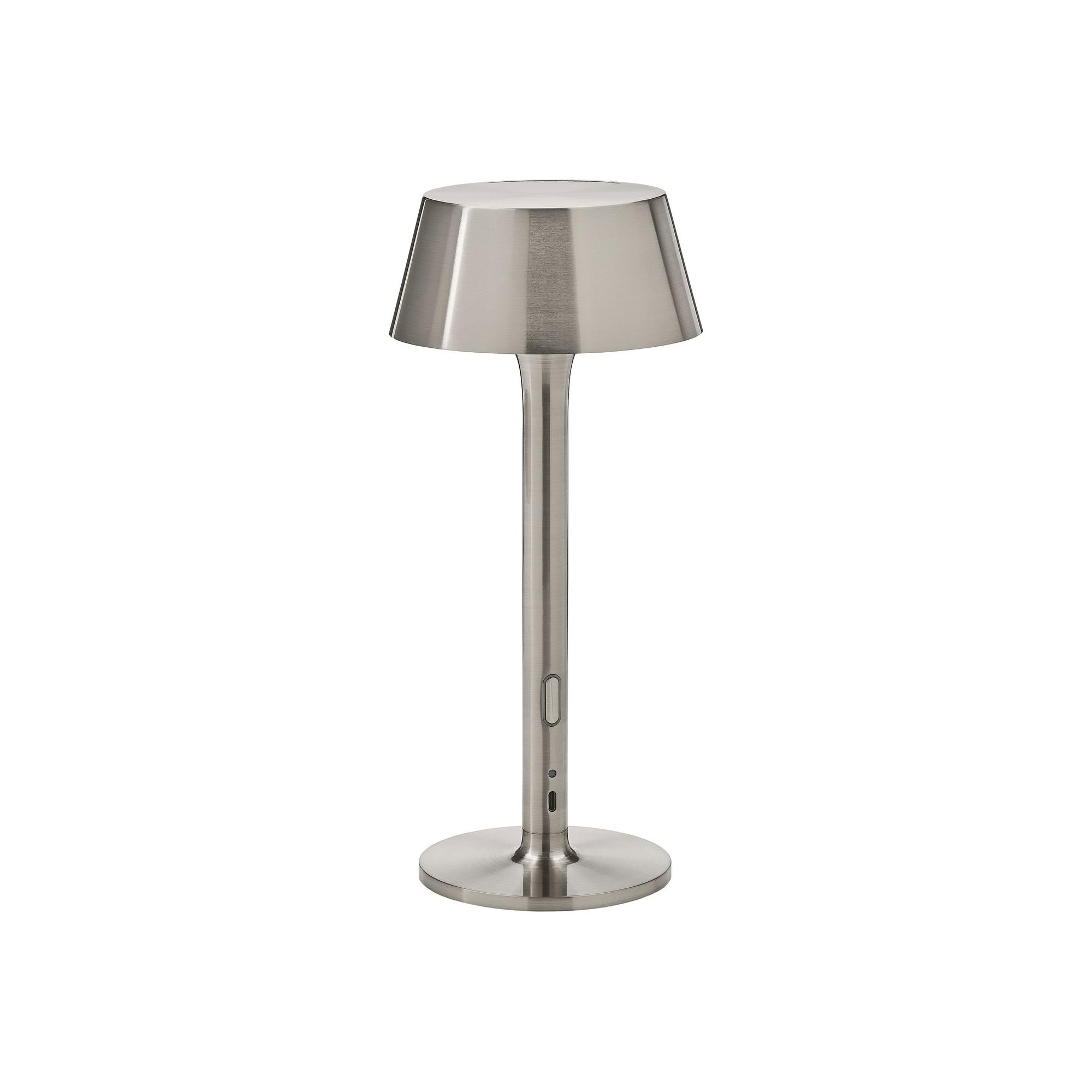 AVHALL nickel-plated 29 cm LED portable lamp - 60614143 | IKEA