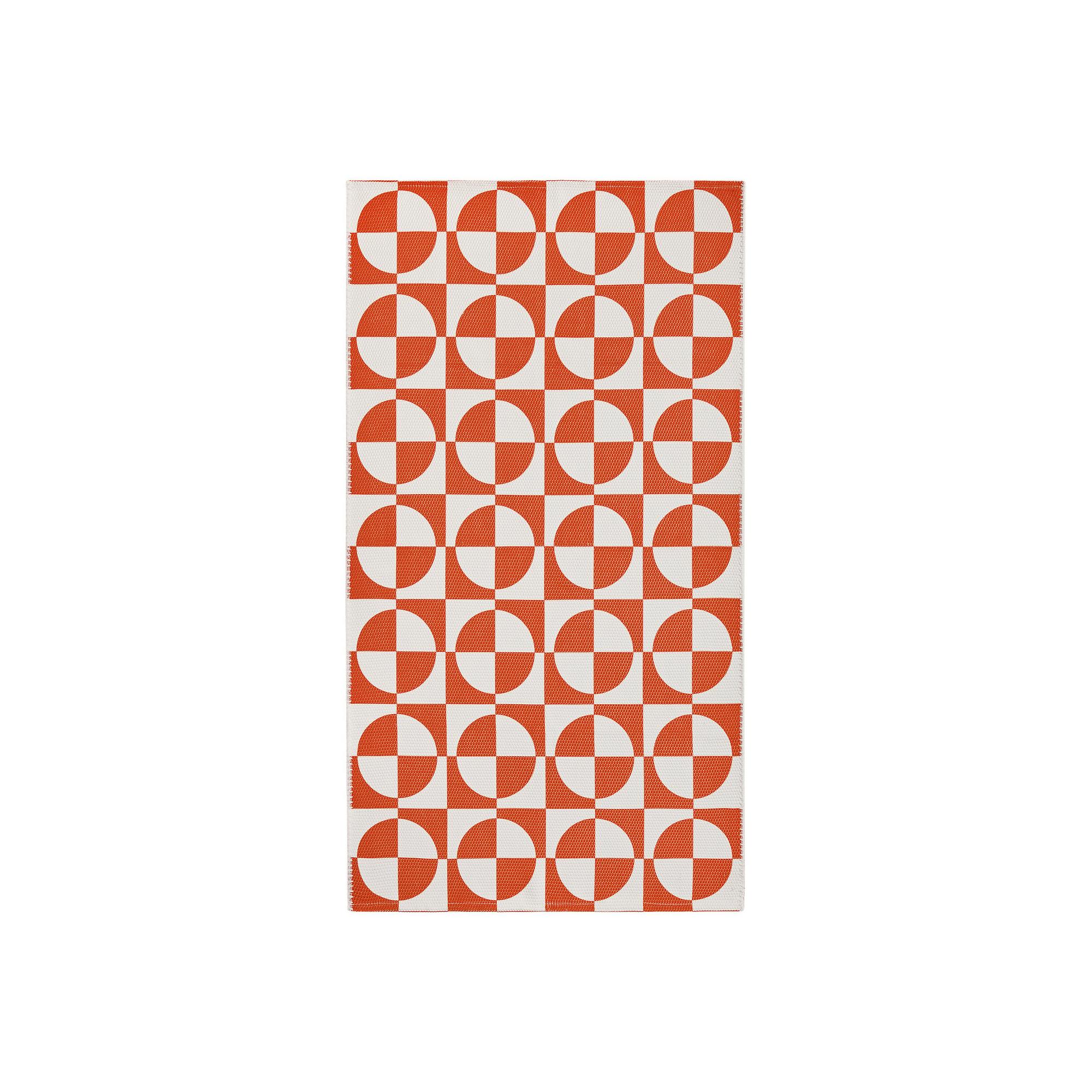 PUBLIKVARD white/orange 80x150 cm small rug - 40629739 | IKEA