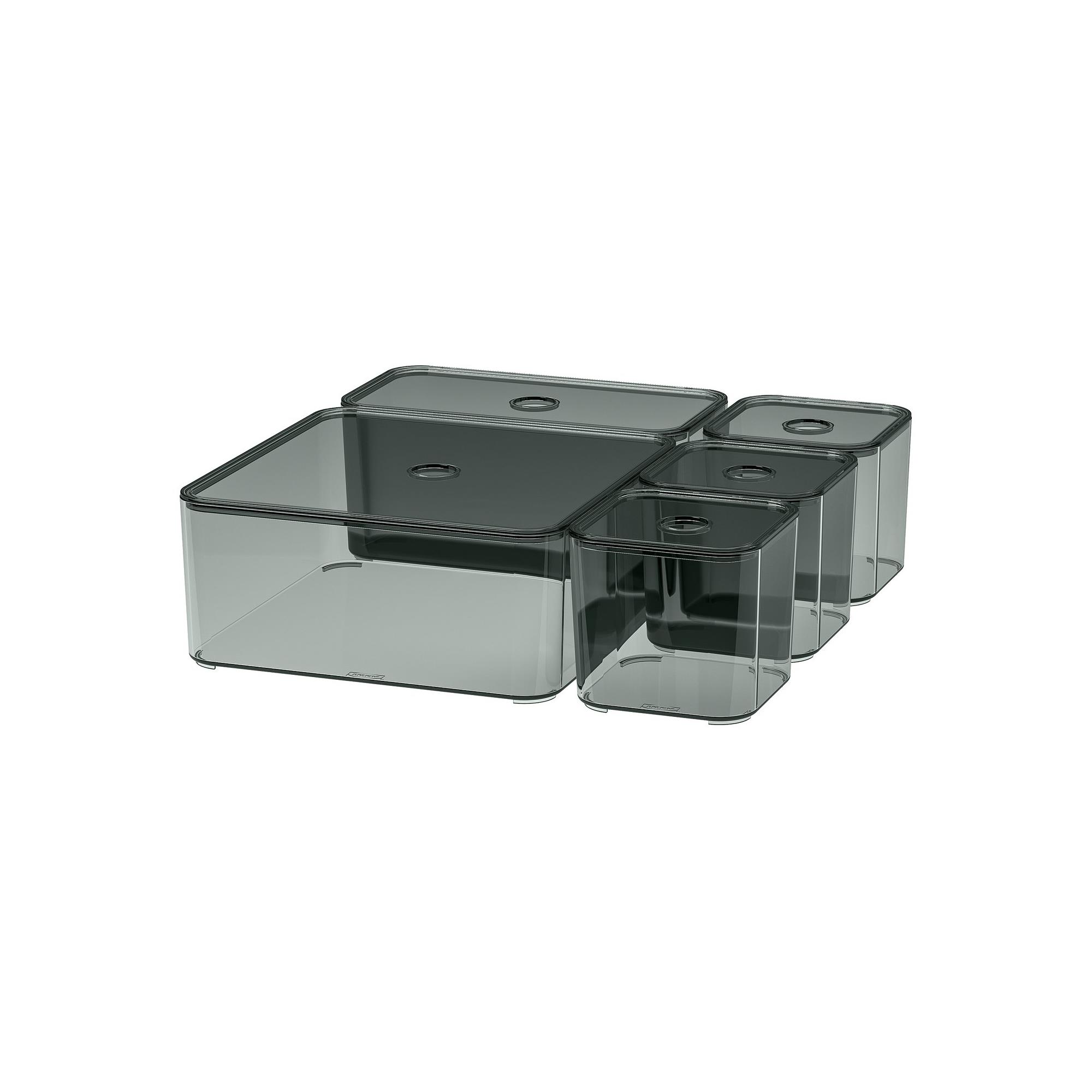 VISSLAAN grey box set - 90554538 | IKEA