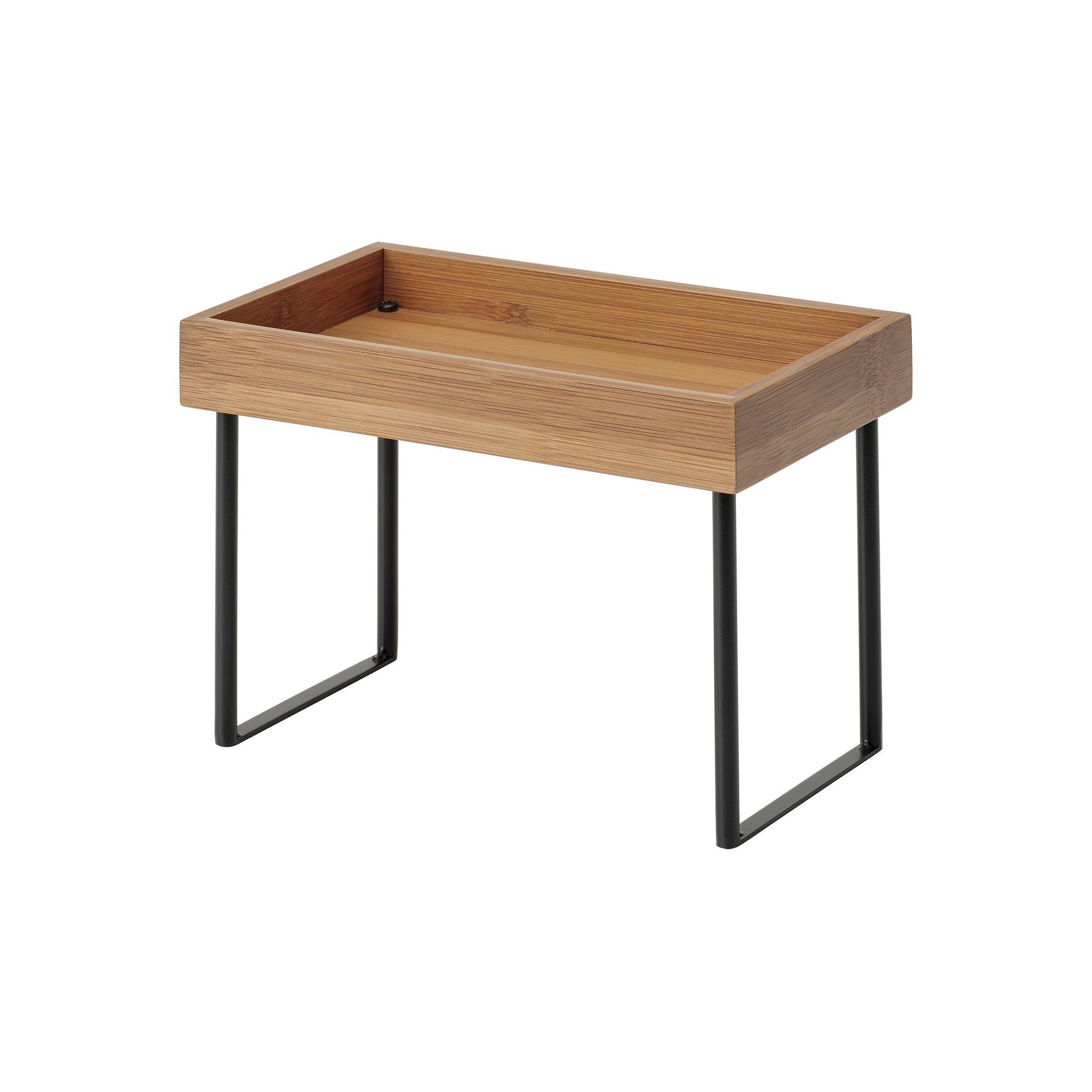NALBLECKA metal-bamboo 23x13x15 cm counter top organizer