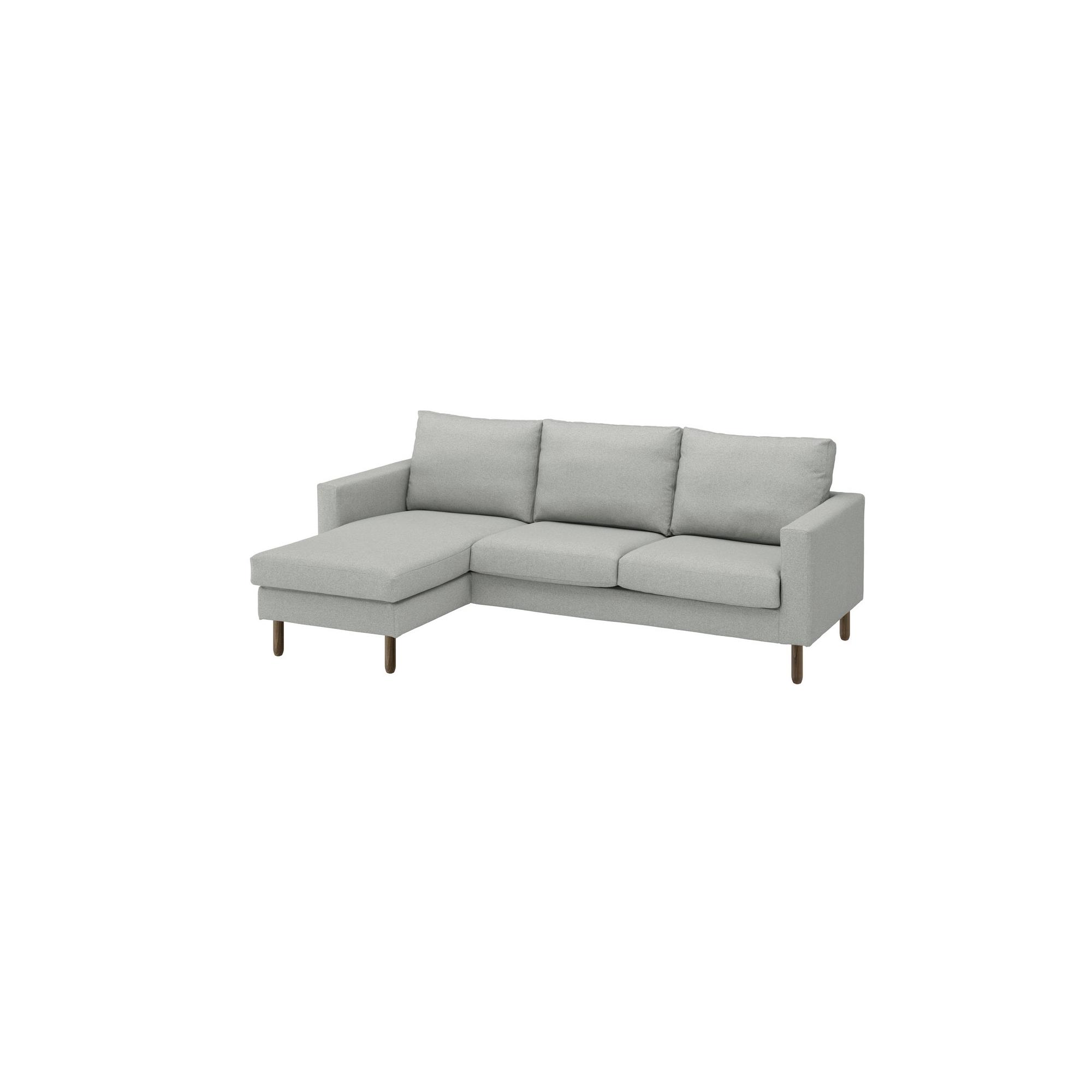 SALTSJÖBADEN tonerud grey 3-seat sofa with chaise longue