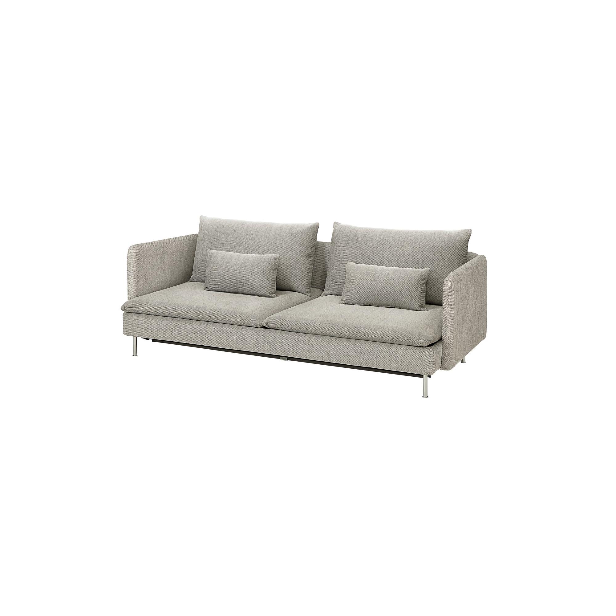 SÖDERHAMN viarp Beige-brown 3-seat sofa-bed - 89580067 | IKEA