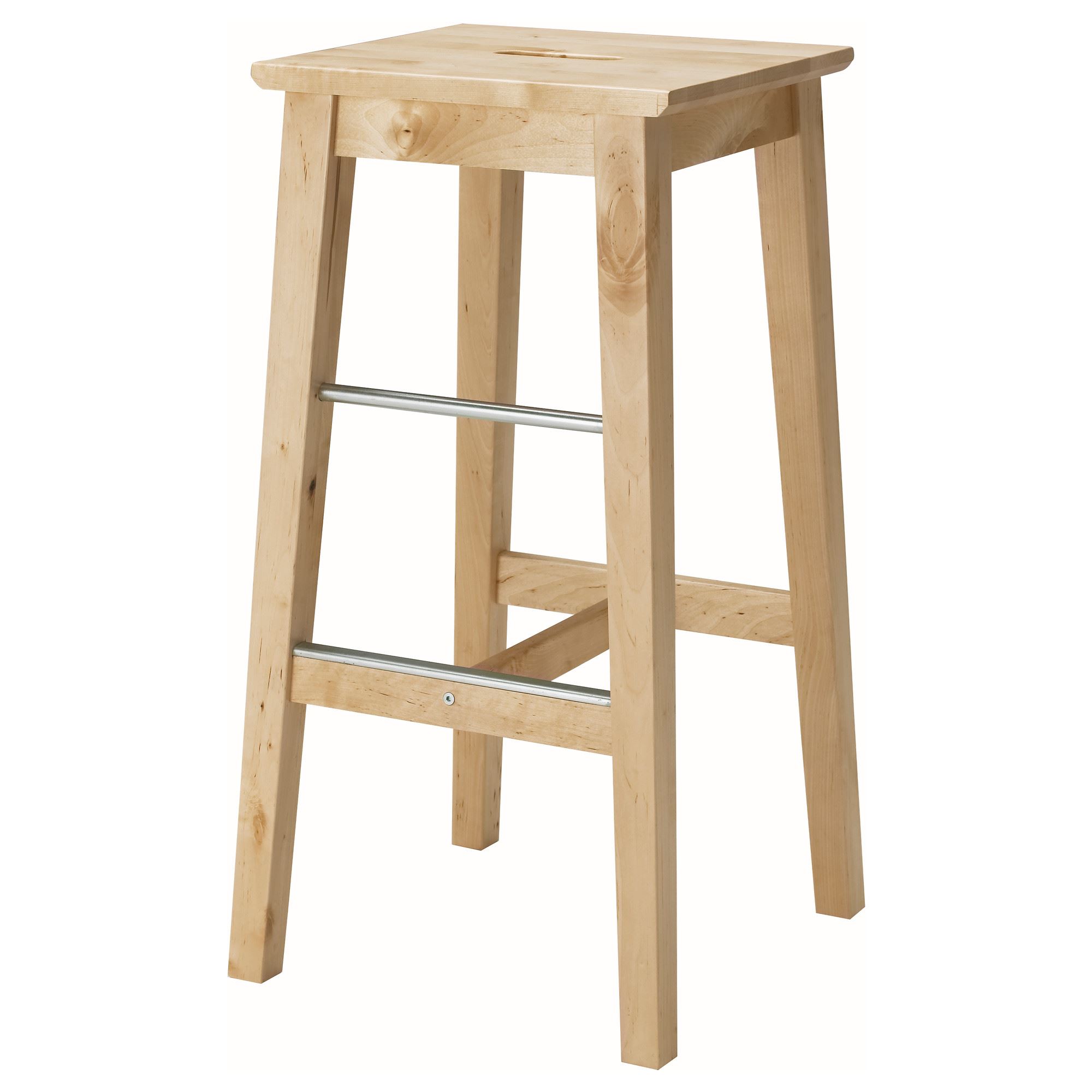 NILSOLLE birch 74 cm bar stool - 10462123 | IKEA