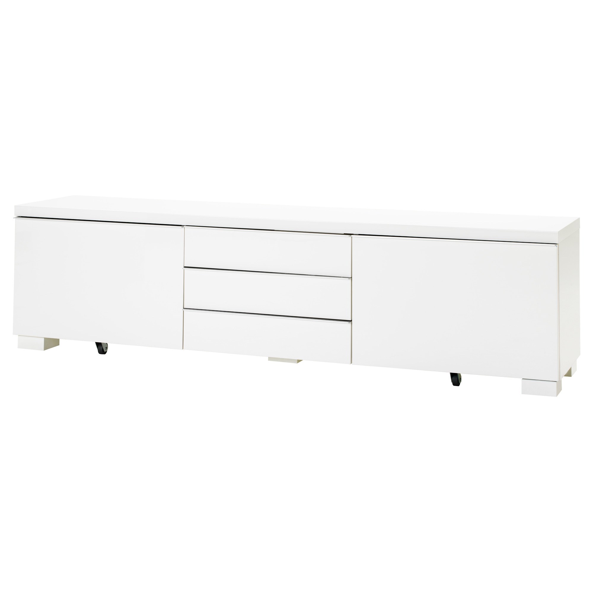 BESTA BURS parlak beyaz 180x41x49 cm tv sehpası - 30269129 | IKEA