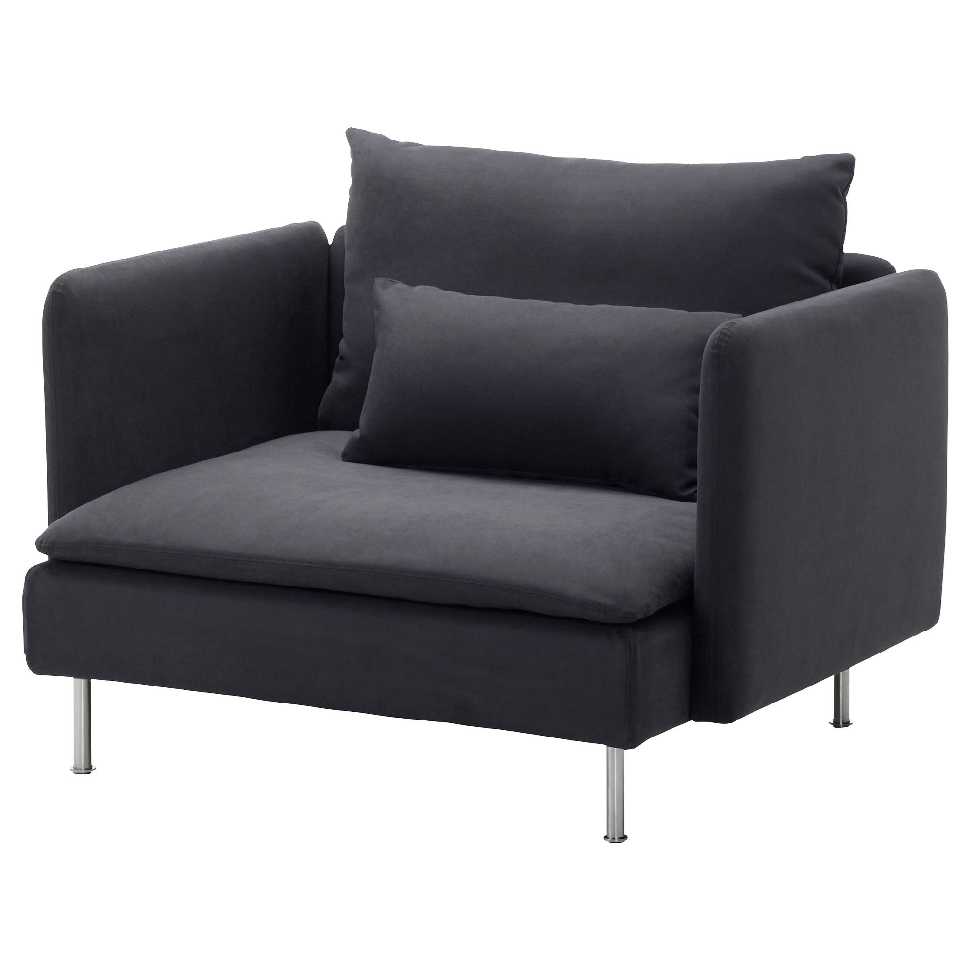 SÖDERHAMN samsta dark grey armchair - 39899478 | IKEA