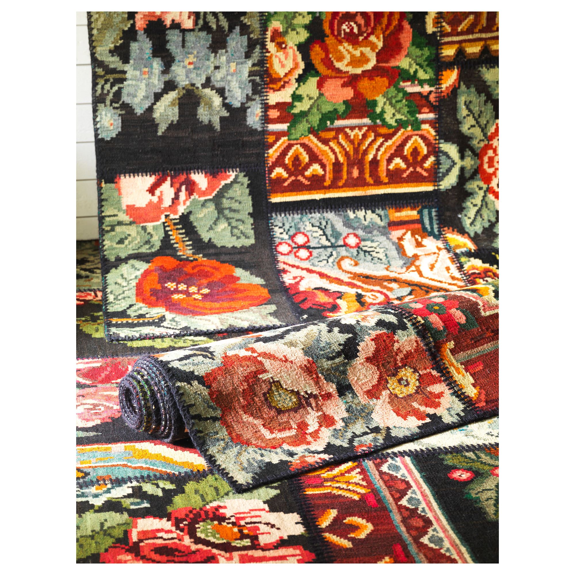 SILKEBORG çeşitli desenler 200x300 cm patchwork halı - 30233625 | IKEA