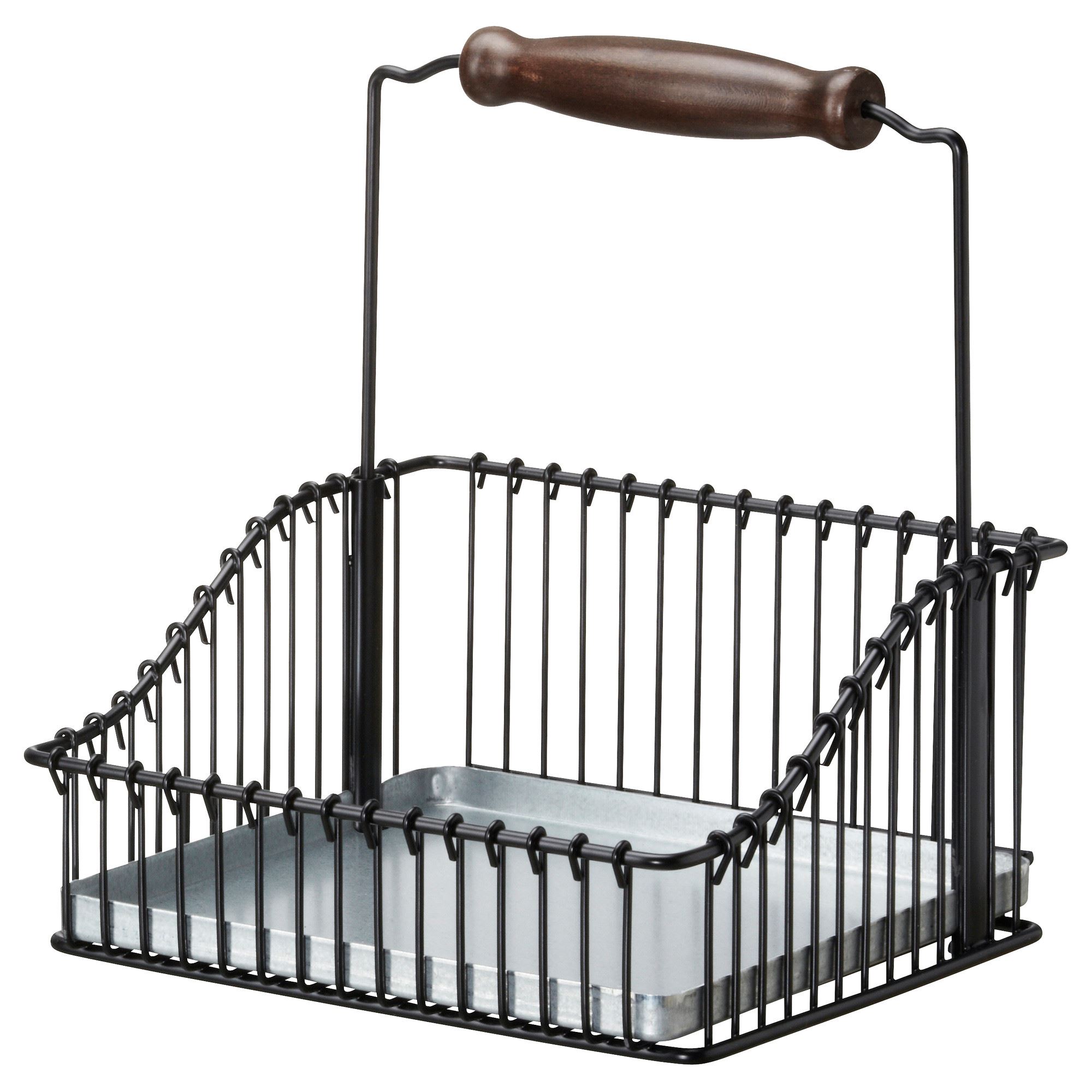 FINTORP siyah 20x19x23 cm tel sepet - 20443718 | IKEA