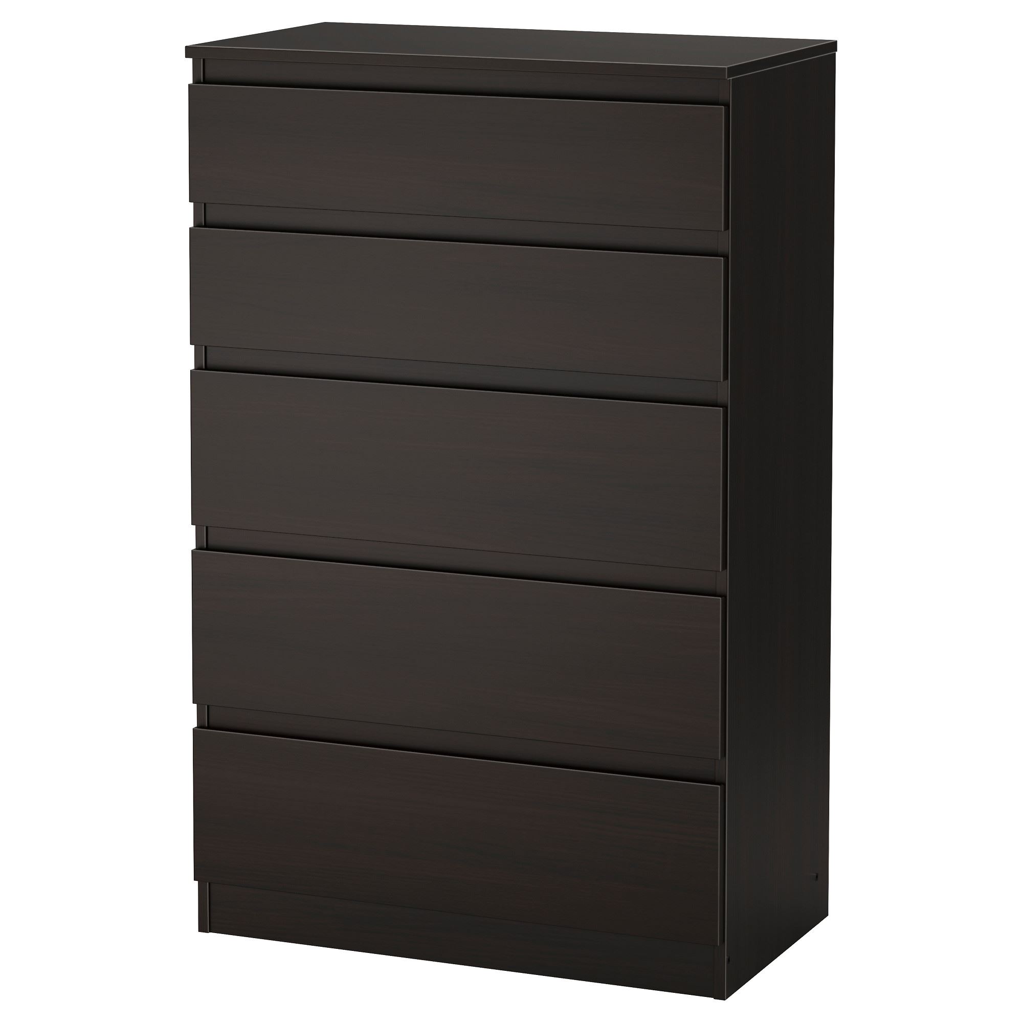 KULLEN blackbrown 70x112 cm chest of 5 drawers - 40393661 | IKEA