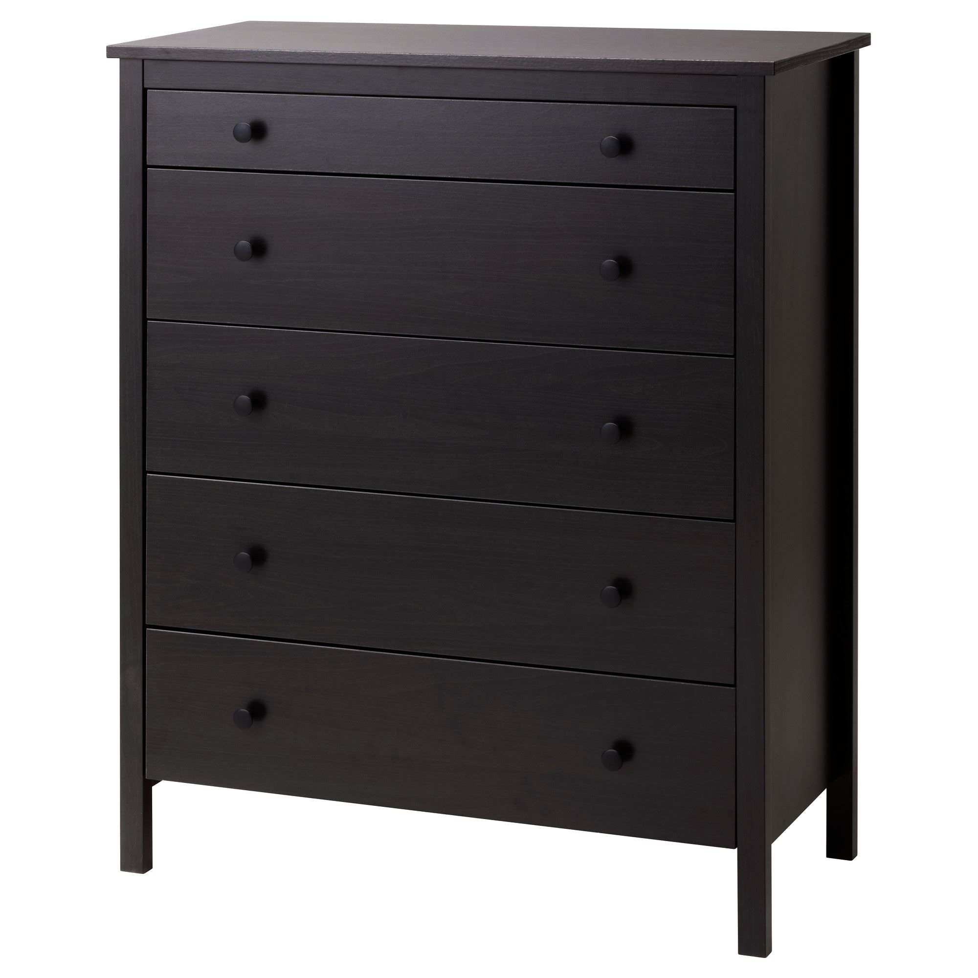 KOPPANG blackbrown 90x114 cm chest of 5 drawers - 40481120 | IKEA