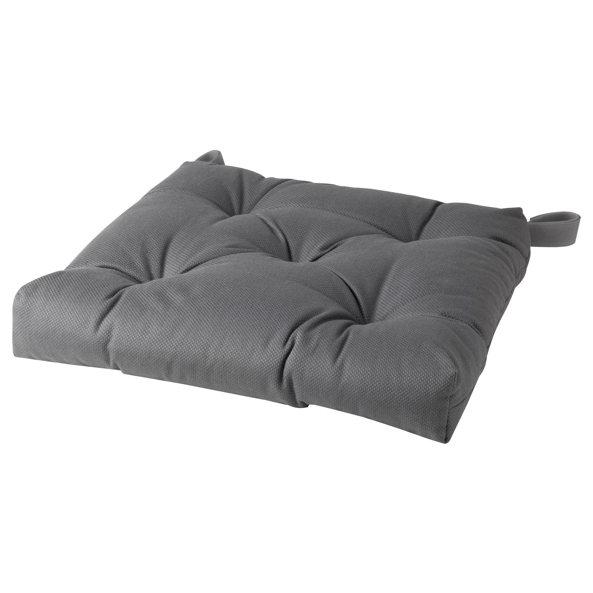 MALINDA grey 40/35x38x7 cm chair pad - 10331014 | IKEA