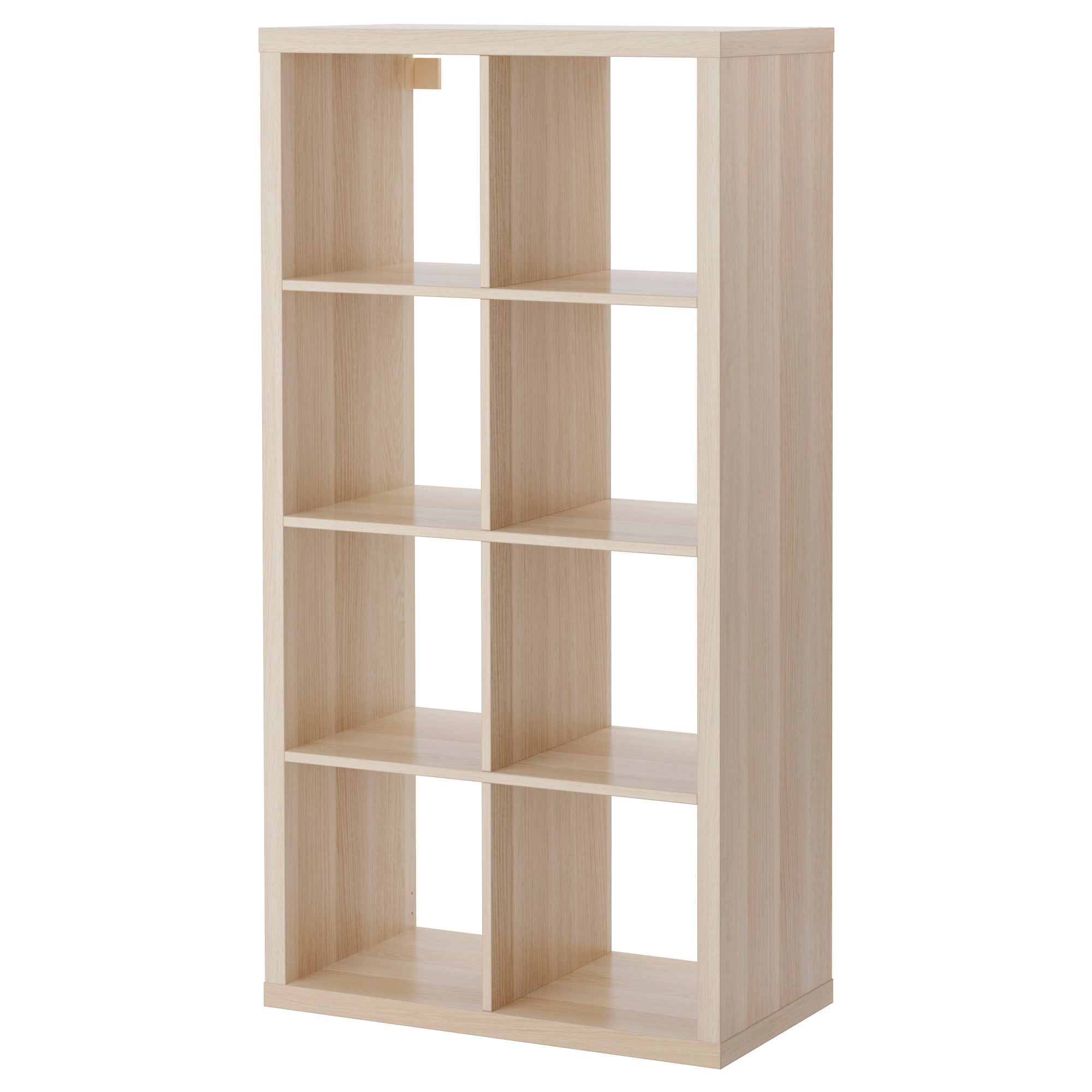 KALLAX white stained oak effect 77x147 cm open shelving unit