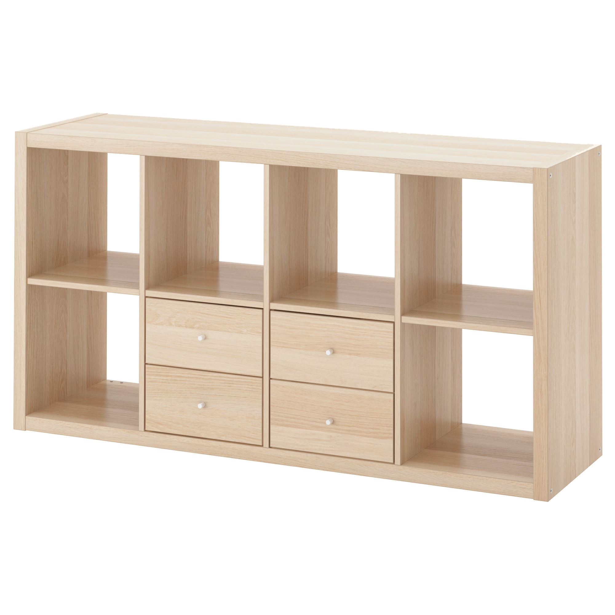 3*e様 IKEA　KALLAX KALLAX white stained oak effect 147x77 cm Open Shelving Unit