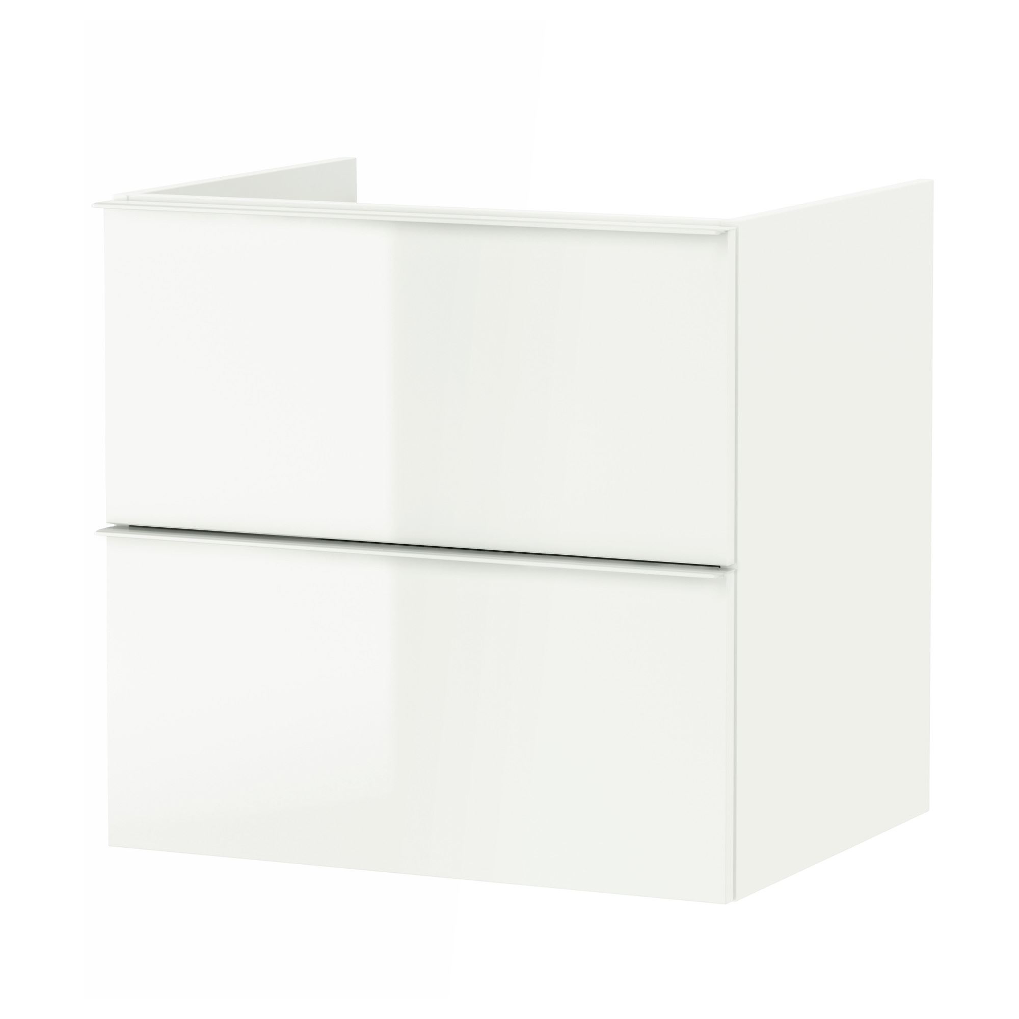 GODMORGON high gloss white 60x47x58 cm wash-basin cabinet