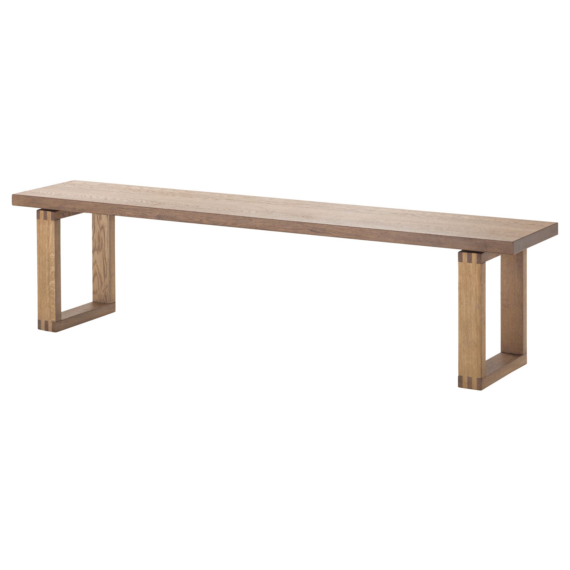 MÖRBYLANGA oak veneer-brown 180 cm bench - 50348258 | IKEA