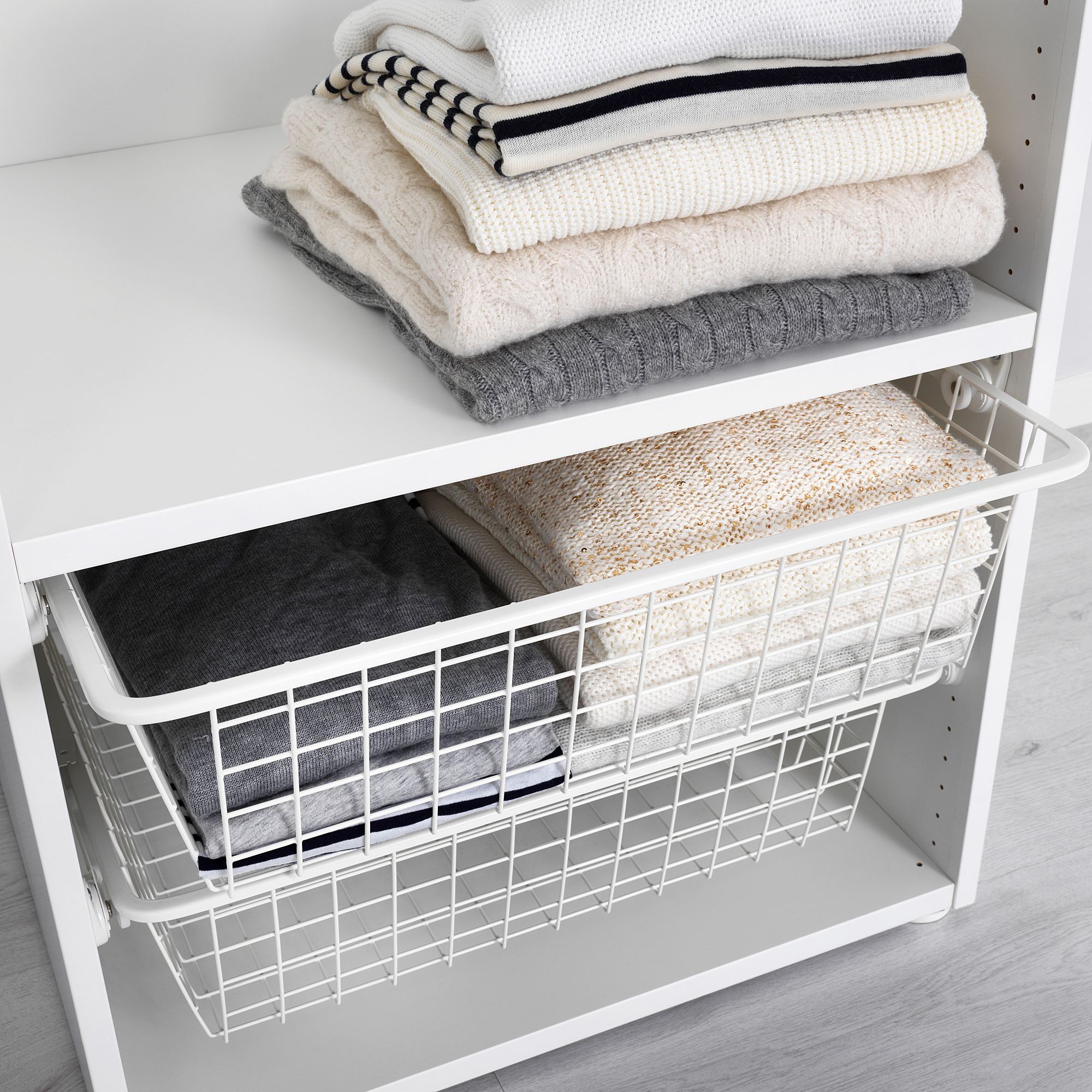 HJALPA beyaz 60x55 cm tel sepet - 40331183 | IKEA