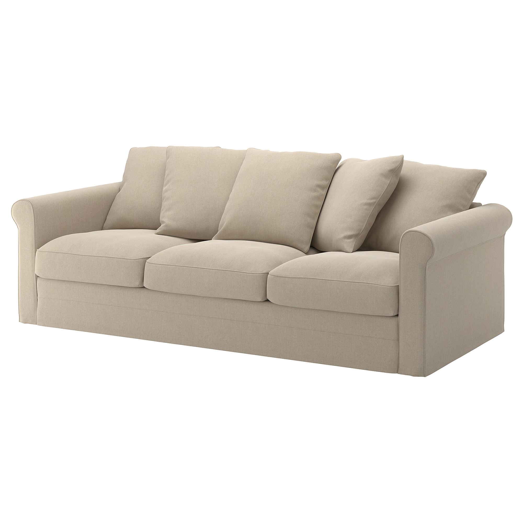 GRÖNLID sporda natural 3-seat sofa - 69408370 | IKEA