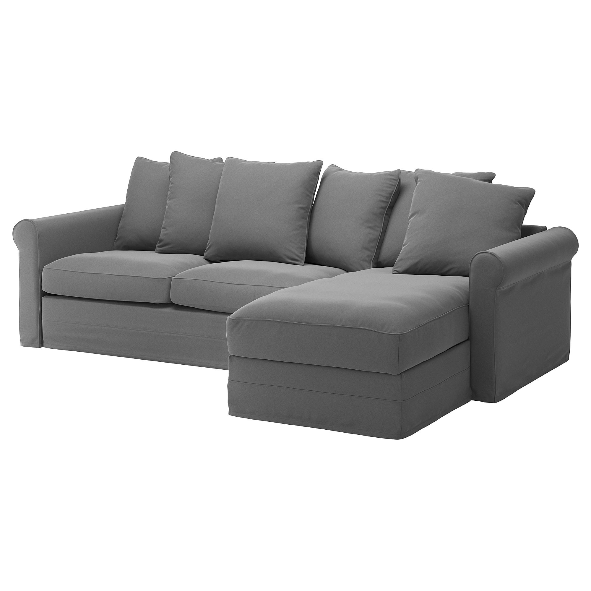 GRÖNLID ljungen medium grey corner sofa-bed with storage