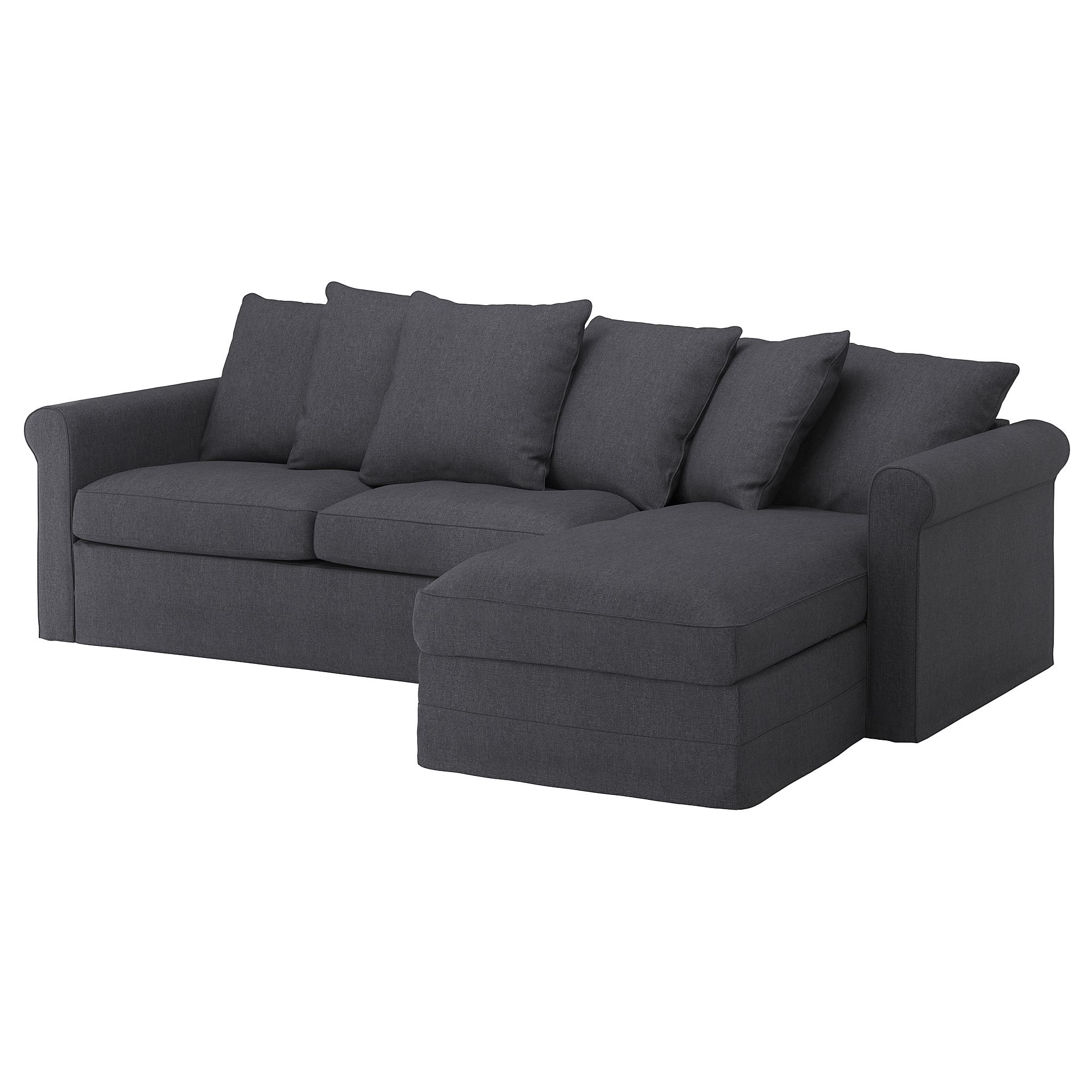 GRÖNLID Sporda dark grey corner sofa-bed with storage - 19418994
