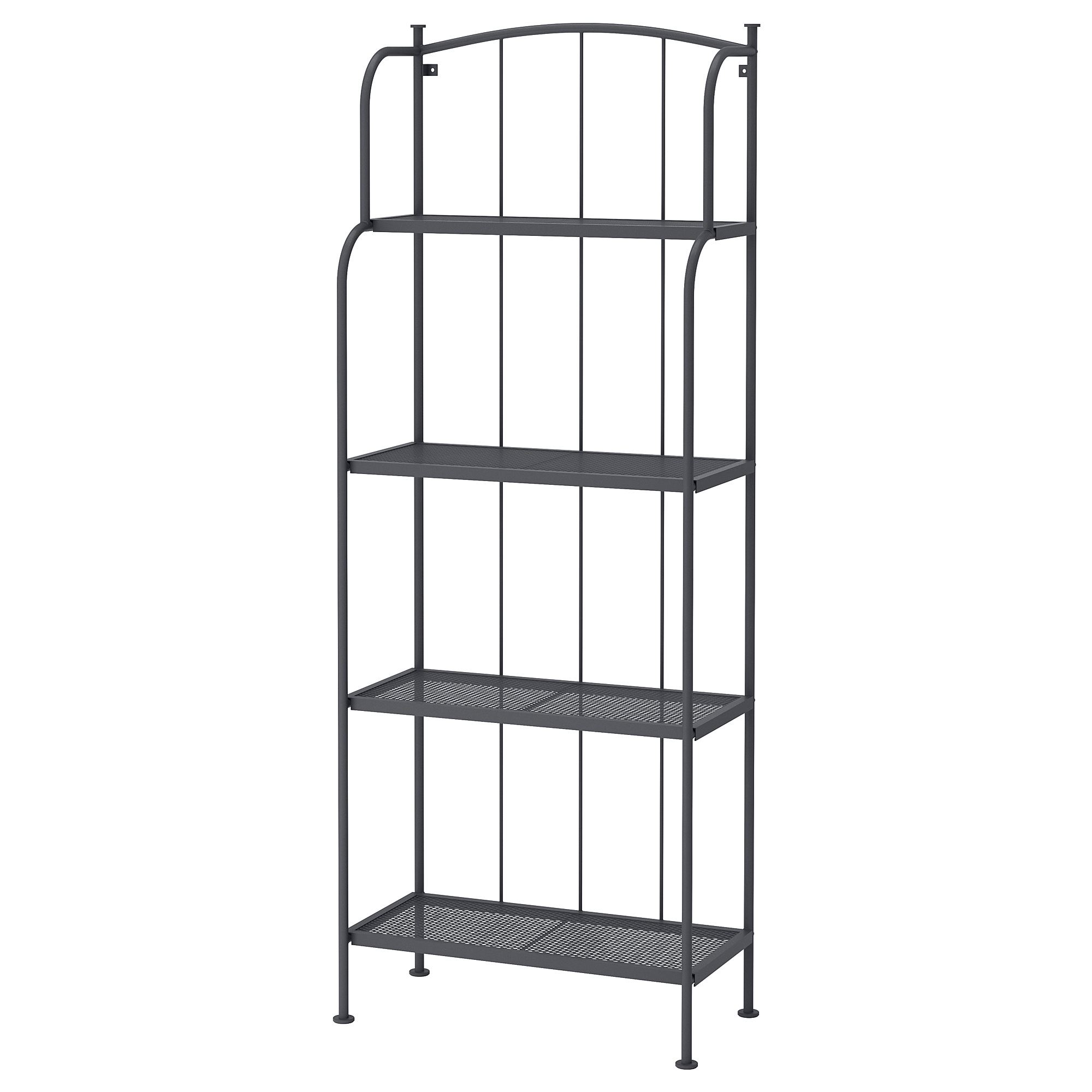 LACKÖ grey 61x160 cm outdoor shelving unit - 20151837 | IKEA