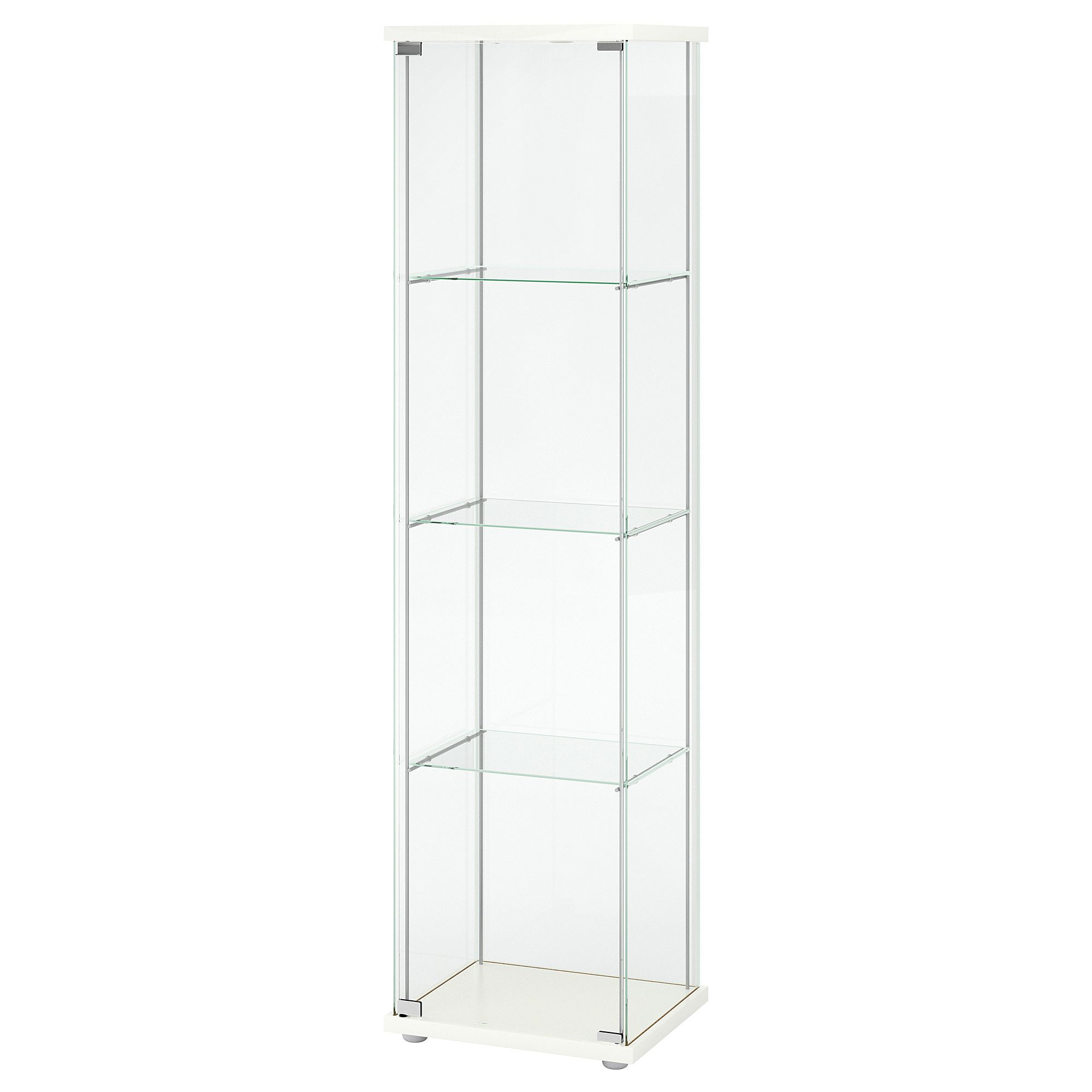 ikea デトルフ DETOLF white 43x163 cm glass cabinet - 80269122 | IKEA