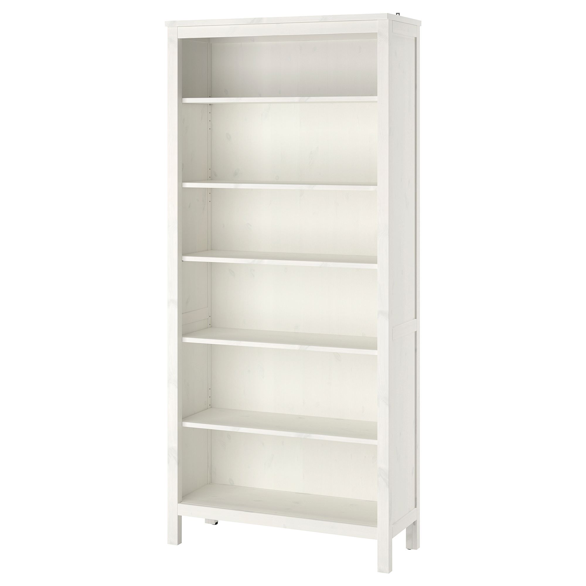 HEMNES white varnish 90x197 cm bookcase - 90371765 | IKEA