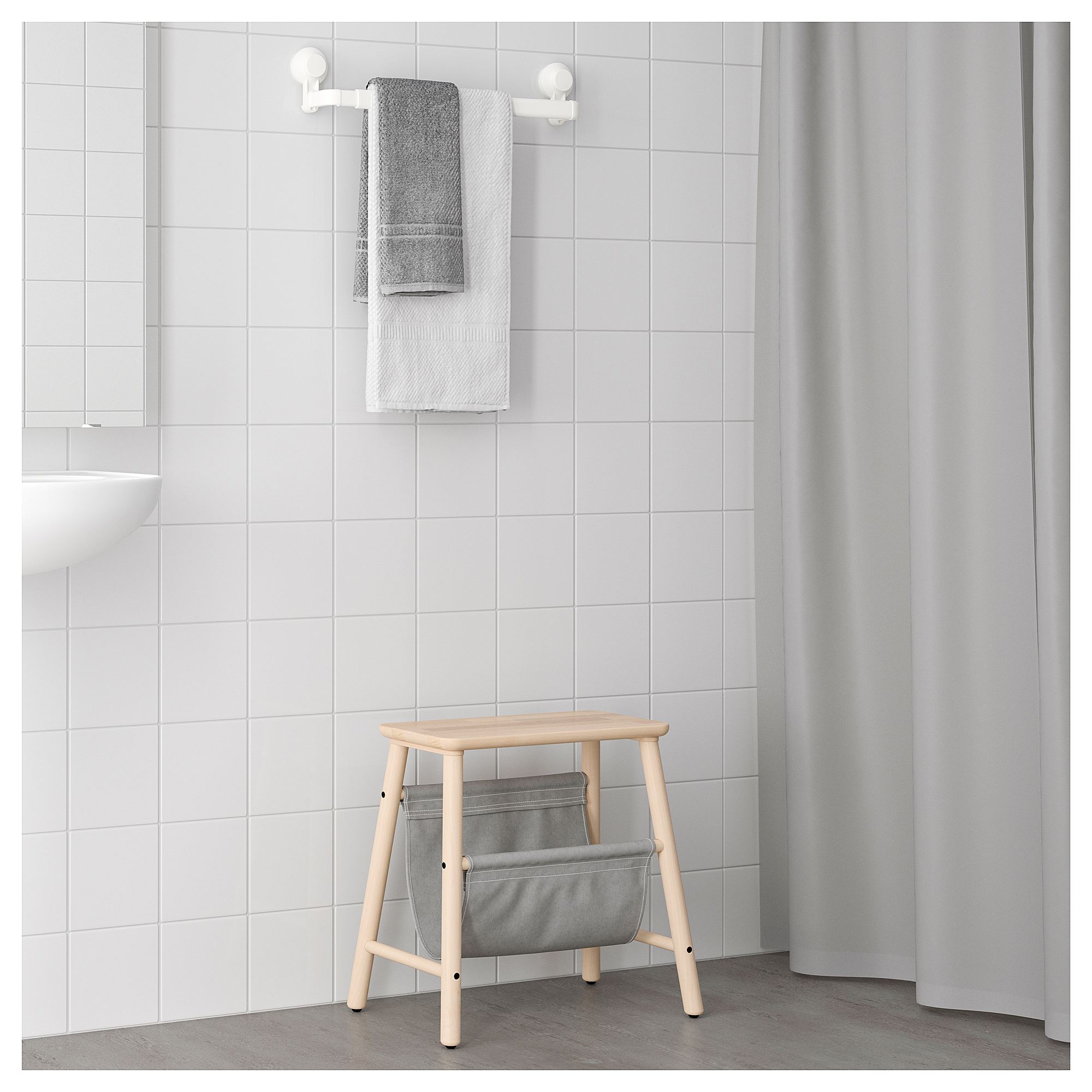 TISKEN white towel rail 40381286 IKEA