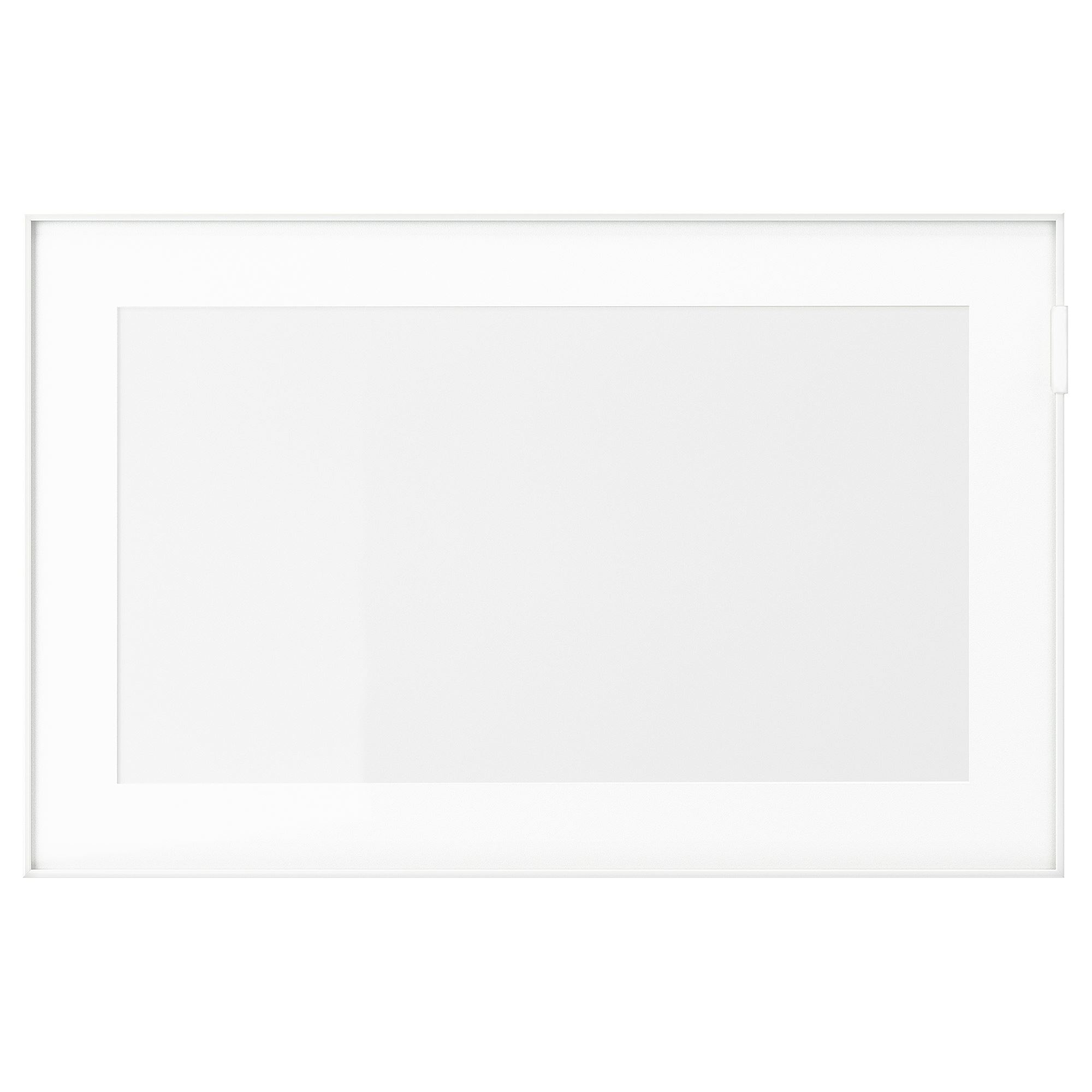 GLASSVIK white/transparent glass 60x38 cm door/drawer front - 20291654 ...