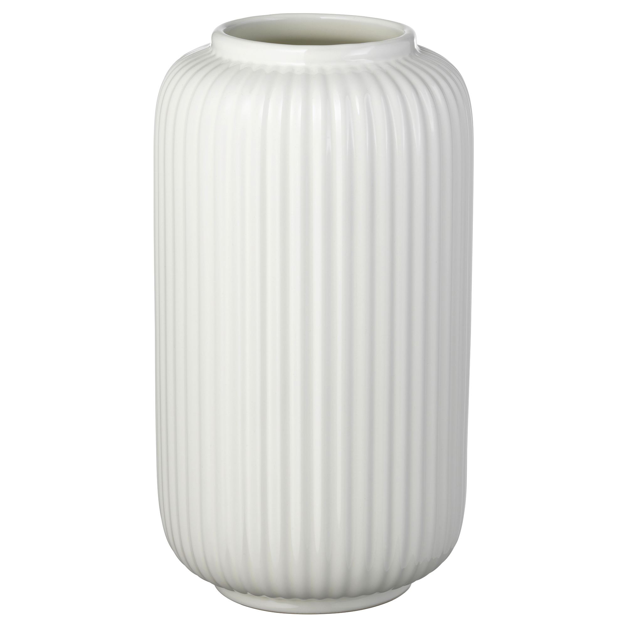 STILREN white 22 cm stoneware plant vase - 10442045 | IKEA