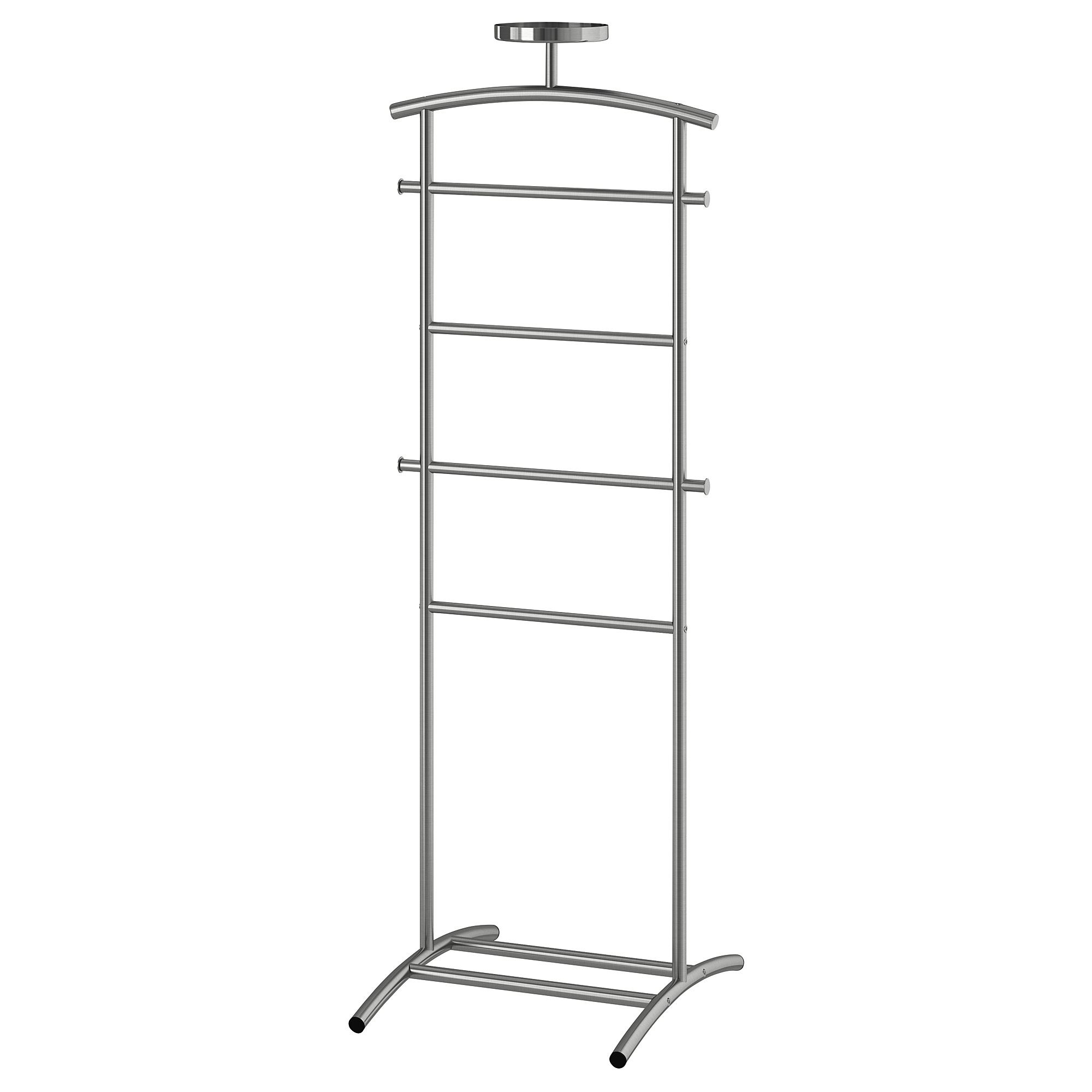 GRUNDTAL stainless steel 46x128 cm hat and coat stand - 30219455