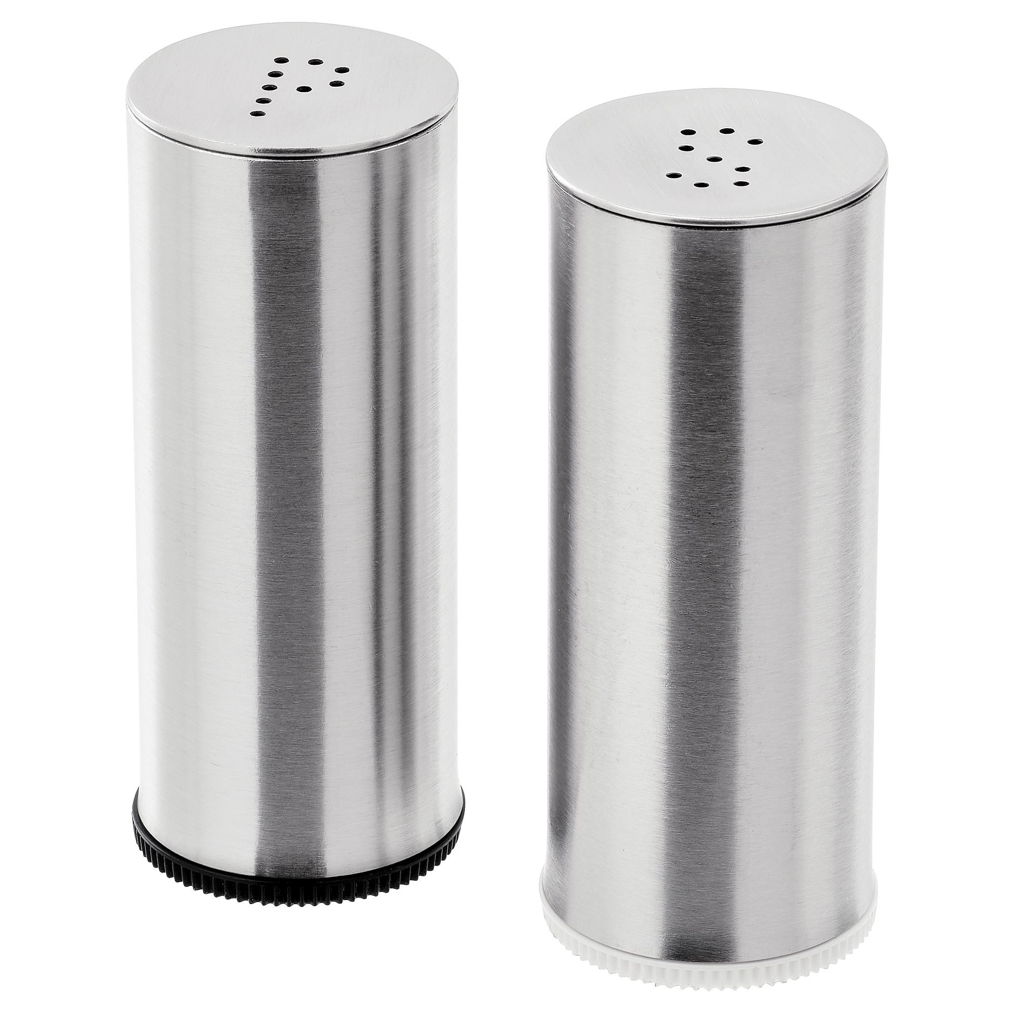 PLATS stainless steel 7 cm salt and pepper shakers - 80233675 | IKEA