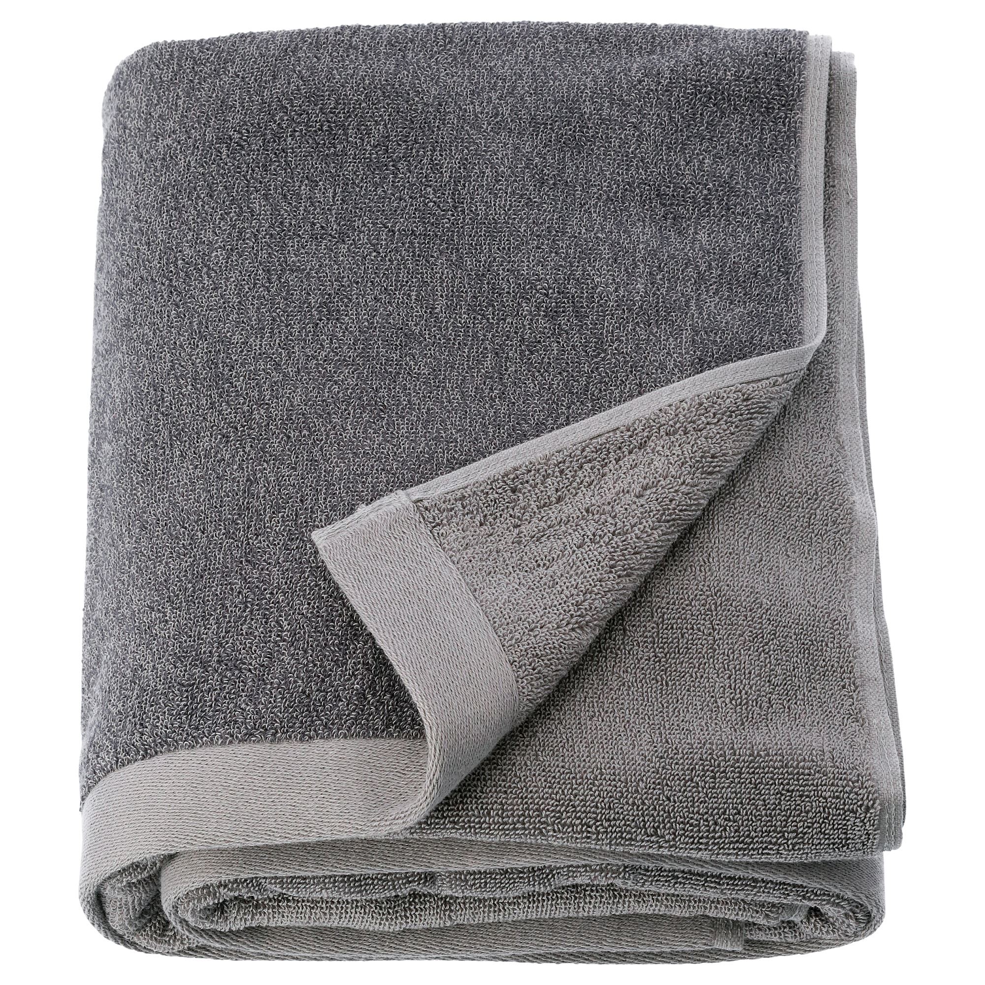 HIMLEAN dark grey-melanj 100x150 cm bath sheet - 90442937 | IKEA