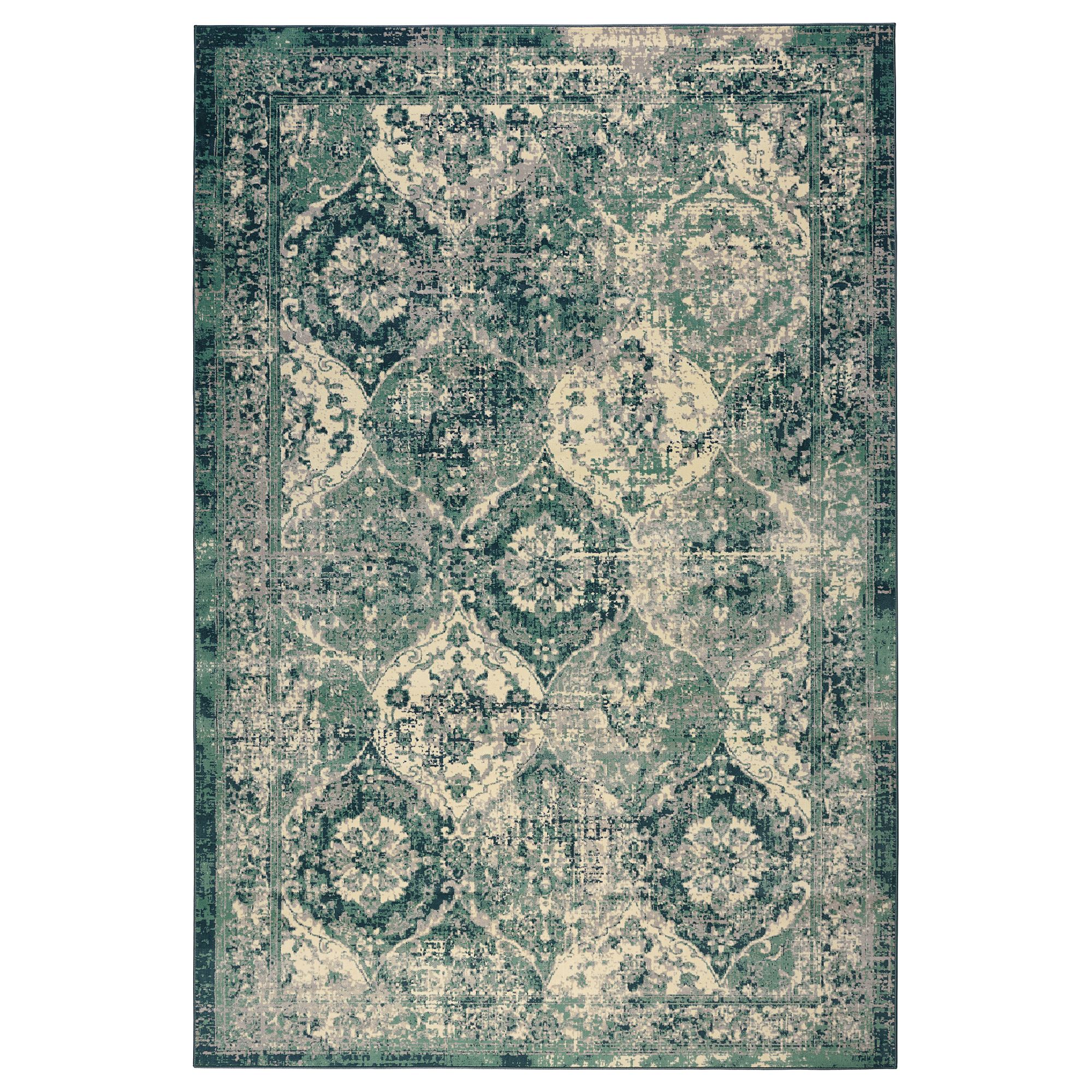 VONSBAK green 133x195 cm tumbled rug - 30449456 | IKEA