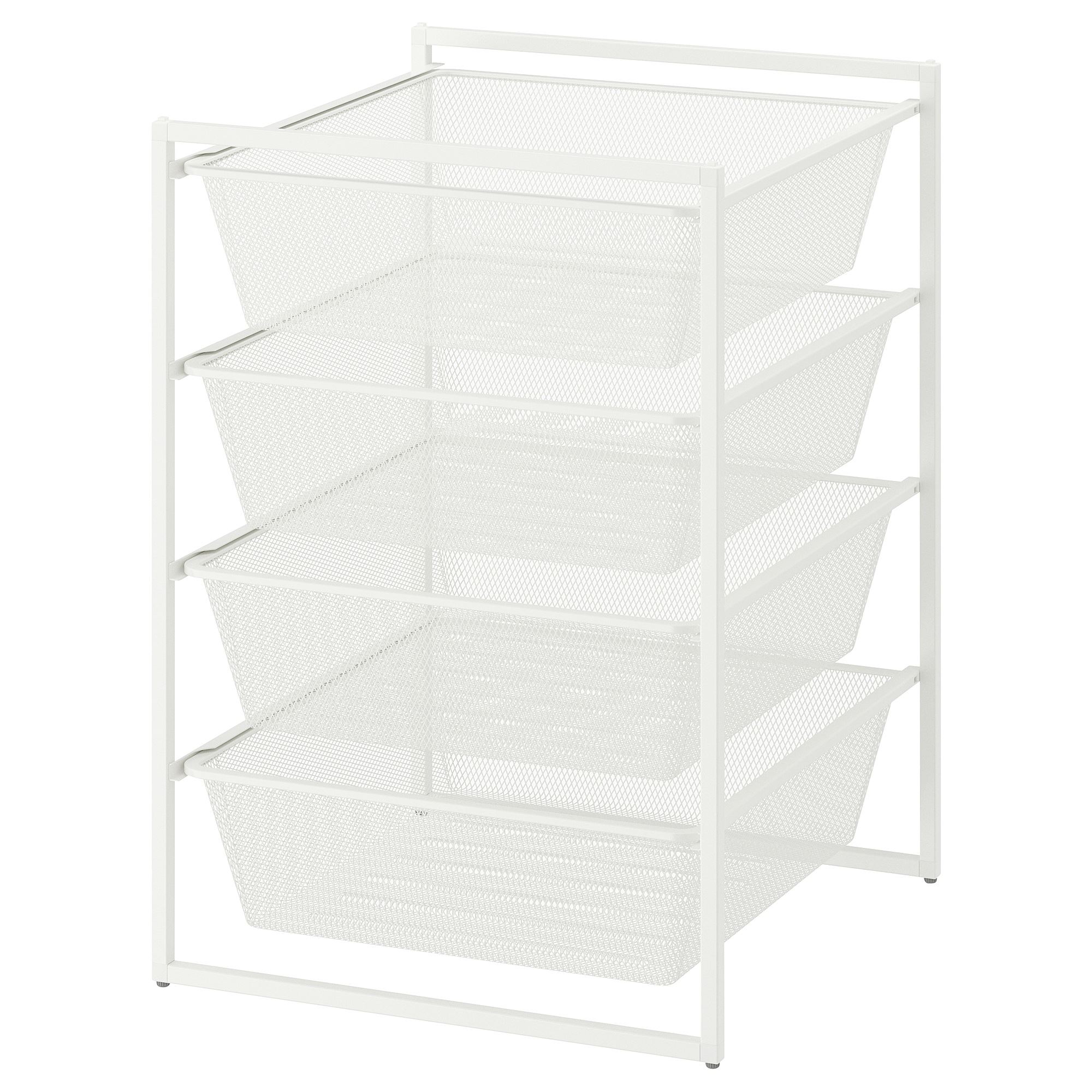 JONAXEL white 50x51x70 cm shelving unit with drawers - 99297144 | IKEA