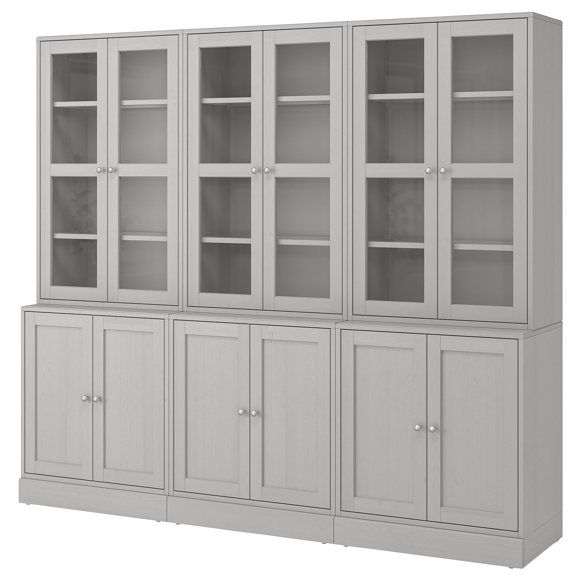 HAVSTA gri 243x212x47 cm vitrin - 99265968 | IKEA