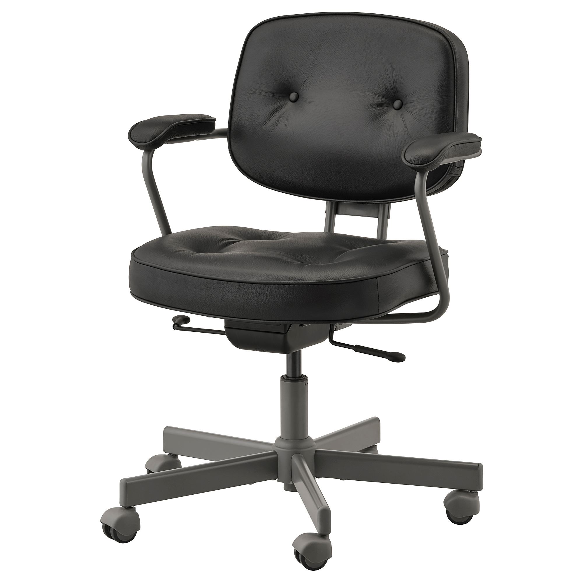 ALEFJALL glose black office chair - 70367458 | IKEA