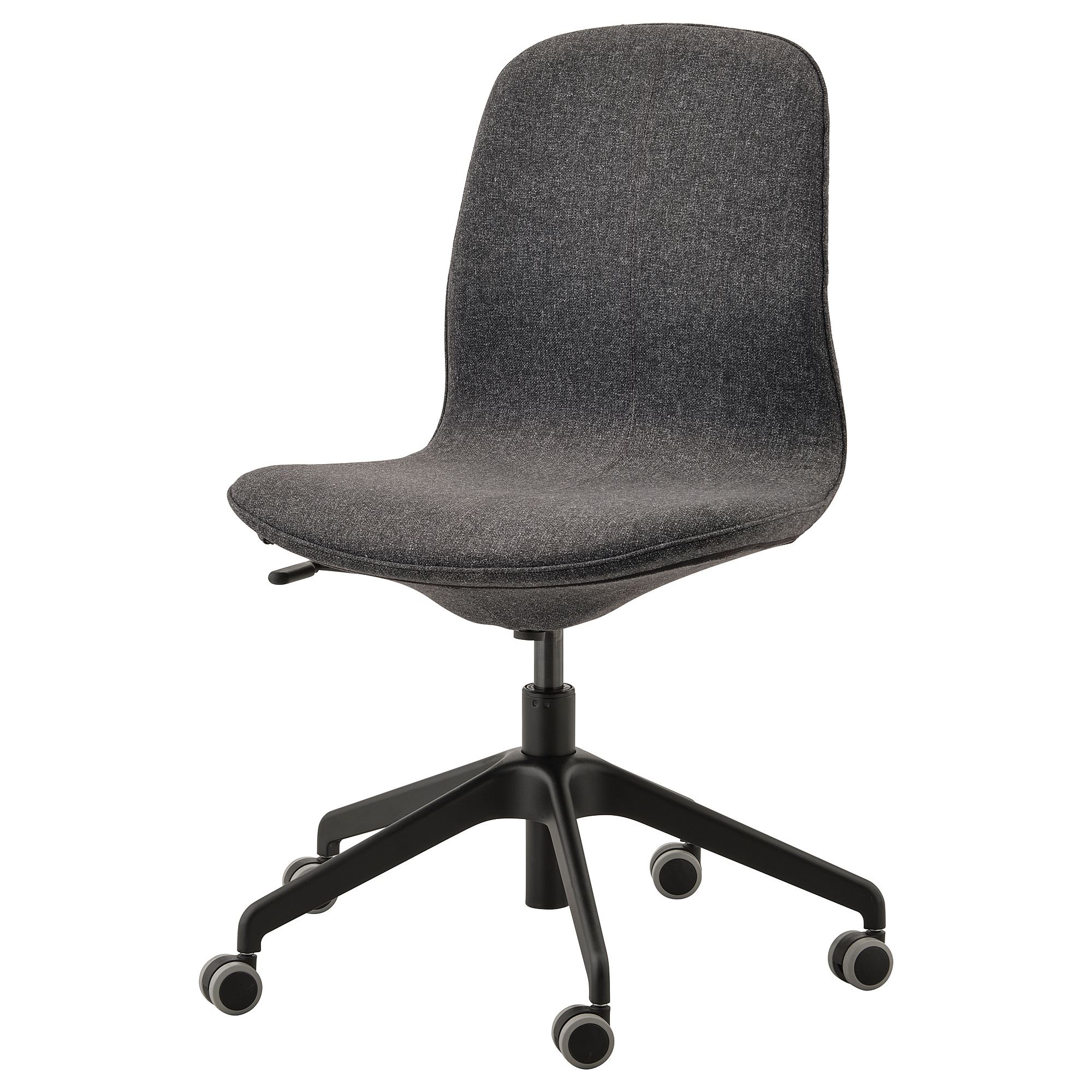 LANGFJALL gunnared koyu gri-siyah çalışma sandalyesi - 29177574 | IKEA